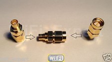 1 x Gold Plated SMA Male to MCX Female Straight RF Connector Adapter USA picture