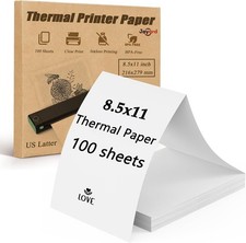 US Letter Size Thermal Paper Compatible with JADENS/Itari/M08F/A40Portable, picture