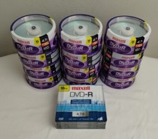 Maxell Lot Of 13 New Sealed Blank DVD-R Packs 4.7GB 16X 120 Minutes 190 CD's picture