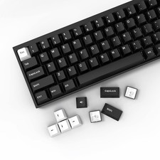 XVX WOB Keycaps 168 Keys Double Shot PBT Custom Set White On Black Cherry picture