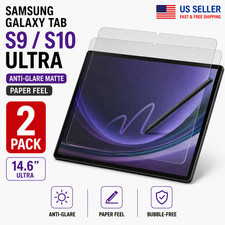 Samsung Galaxy Tab S9 S10 Ultra Anti-Glare Matte Screen Protector Paper Feel 2PK picture
