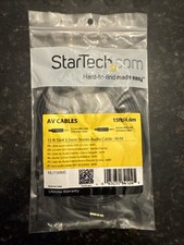 StarTech MU15MMS 15 ft Slim 3.5mm Stereo Audio Cable- M/M Mini-phone Male Stereo picture