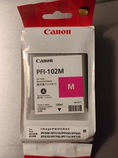 New Genuine Canon PFI-102M Ink Cartridge - Magenta (Expired 2021) picture