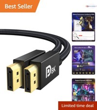 6.6ft VESA Certified 8K Display Port Cable for PCs & High Refresh Rate Gaming picture
