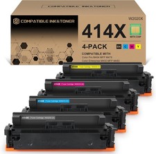 Compatible 414X Toner 4x With Chip for HP 414X W2020X M454dw new picture