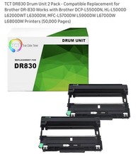 TCT DR830 Drum Unit 2 Pack - Compatible Replacement for Brother DR-830 picture