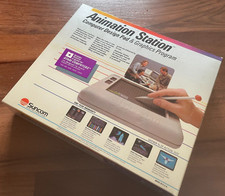 ANIMATION STATION Atari 8-Bit Computer Graphics Software+Design Pad COMPLETE/CIB picture