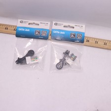 (2-Pk) Commercial Electric Category 5e Jack White 1000 023 189 picture