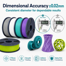 eSUN PLA+ 3D Printer Filament，1.75mm PLA Plus 1KG，+/-0.02mm，Most FDM 3D Printers picture