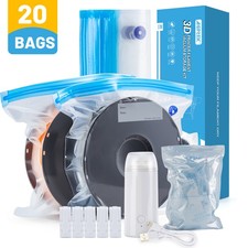 3D Printer Filament Storage Bags 20 Pack Vacuum Sealed Kit with Electric Pump picture