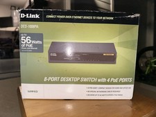 D-Link DES-1008PA 8-Port Desktop Switch with 4 PoE Ports 56W Wired Ethernet NEW picture