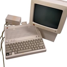 Apple IIc A2S4000 Vintage Computer with Monitor, Power Supply, Retro - READ picture
