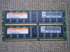 HYNIX 512MB (2 x 256MB) PC2700U-25330 DDR 333MHz CL2.5 ECC RAM HYMD232726B8J-J picture