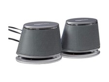 Amazon Basics USB-Powered PC Computer Speakers Dynamic Sound Silver Color  (A9) picture