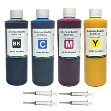 Ink Cartridge Refill Kit Bottles BKCMY Pigment Ink for HP 981 981A 981X-4X250ml picture