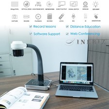 4k Ultra HD Document Camera 10x Optical Zoom Autofocus LED Light VGA/HDMI/USB picture