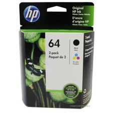 HP 64 Ink Cartridge Combo HP 64 Black HP 64 Color New Genuine picture