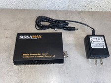 Signamax Fiber Optic Media Converter with Power Adapter (PN: 065-1174) picture