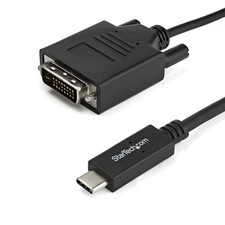 StarTech-New-CDP2DVIMM2MB _ STARTECH 6.6 FT. / 2 M USB C TO DVI CABLE  picture