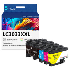 LC3033XXL 5-Pack(2BK/C/M/Y), Super High-Yield Ink Cartridges picture