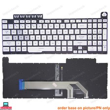 ASUS FA506 FA506H FX506 FX706L FA706 white backlit US keyboard picture