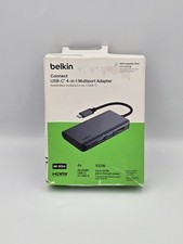 Belkin Connect USB-C 4-in-1 Multiport Adapter AVC019 - 4K HDMI 100W PD - Open... picture