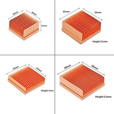 Pure Copper Heatsink DIY Heat Sink Radiator Cooling Cooler for Raspberry PI picture