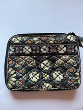 ⁠Vera Bradley Night & Day Quilted Zip iPad Tablet Case Sleeve Cover Pouch Brown⁠ picture