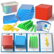 Base Ten Blocks Place Value Chart Math Manipulatives Counting TOMMYHOME Help picture