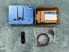 ALFA AWUS036AC 802.11ac AC1200 USB WiFi WIRELESS ADAPTER DUAL BAND DUAL ANTENNAS picture