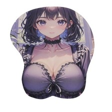 Anime 3D Wrist Rest Mouse Pad ,Made of Natural Silicone, Beauty Character Theme picture