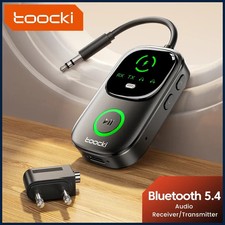 Toocki Bluetooth 5.4 Audio Reciever Transmitter RT/TX 2 In 1 Adapter for TV picture