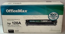 Genuine OEM OfficeMax CE320A (OM04912) Black Toner Cartridge picture