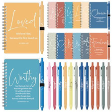 Kosiz 24 Sets Christian Gifts Bulk Scripture Notebooks, Classic Bright Color picture