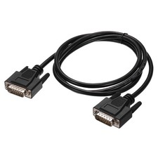 DB15 Serial Cable, 28AWG Aluminium Foil Shielded DB15 Male to Male, 4.9 ft picture