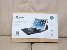 Aukey KM-B4 Ultra Slim Folio Bluetooth Keyboard Stand Case for iPad Air picture
