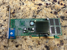 PNY NVIDIA GeForce2 MX200 64MB AGP Video Card PV-T07L-CR VGA Untested picture