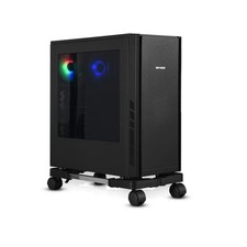 Adjustable Mobile Computer Tower Stand with Rolling Caster Wheels CPU Holder picture