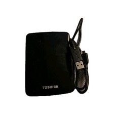 Toshiba 500 GB Canvio Black With White Accents 3.0 USB External Hard Drive picture