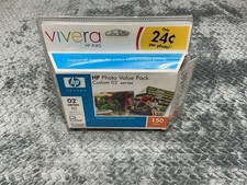HP 02 Vivera Ink 6 Pack 4x6 Photo Paper Exp 2007 Open Box picture