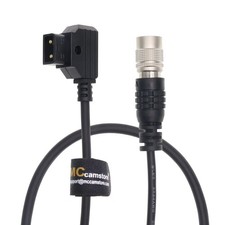 Hirose 4Pin Male To DTap Coiled Power Cable Sound Device Zaxcom 23.6 In picture