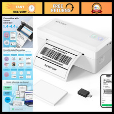 Portable 4x6 Thermal Shipping Label Printer - High-Speed, Easy Setup, Compact De picture