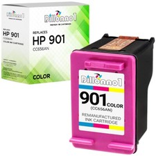 1PK Fits 901 Color Ink Cartridge CC656AN For HP Officejet G510a J4524 J4540 picture