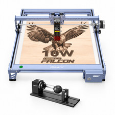 Creality Falcon 10W Laser Engraver Cutter w/ Rotary Attachment – Complete Setup picture