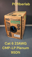 General Cable GenSPEED 6 Plenum CAT 6 Cable 23 AWG CMP  Blue 950ft picture