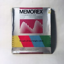 Memorex Publishers Bulletin Pack Continuous Form Computer Paper Dot Matrix Color picture