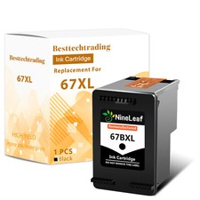 Refilled 67XL Black Ink Cartridge Compatible with HP DeskJet 1255 2722 2732 2752 picture