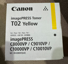 New GENUINE Canon T02 Toner Cartridge YELLOW imagePRESS-C8000VP/C9010VP picture
