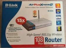 D-Link DI-624 108 Super G Wireless Router AirPlus XtremeG Open Box picture