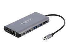 Delock USB Type-C Docking Station 4K HDMI DP 3.0 SD LAN PD 3 La 87683 picture